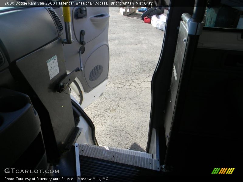 Bright White / Mist Gray 2000 Dodge Ram Van 3500 Passenger Wheelchair Access