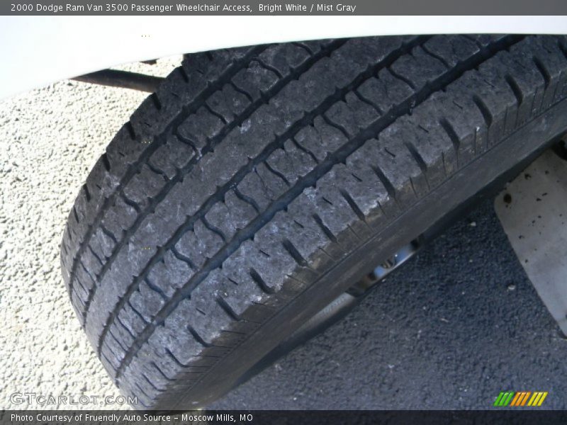 Bright White / Mist Gray 2000 Dodge Ram Van 3500 Passenger Wheelchair Access