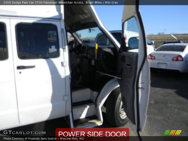 Bright White / Mist Gray 2000 Dodge Ram Van 3500 Passenger Wheelchair Access