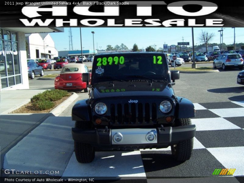 Black / Black/Dark Saddle 2011 Jeep Wrangler Unlimited Sahara 4x4