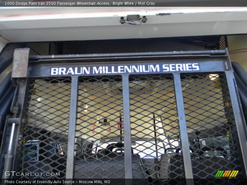 Bright White / Mist Gray 2000 Dodge Ram Van 3500 Passenger Wheelchair Access