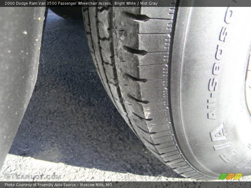 Bright White / Mist Gray 2000 Dodge Ram Van 3500 Passenger Wheelchair Access