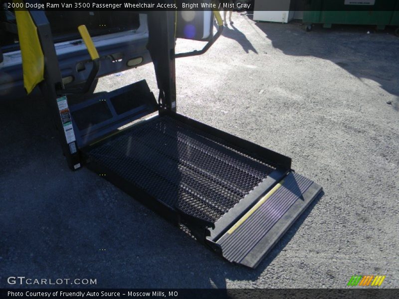 Bright White / Mist Gray 2000 Dodge Ram Van 3500 Passenger Wheelchair Access