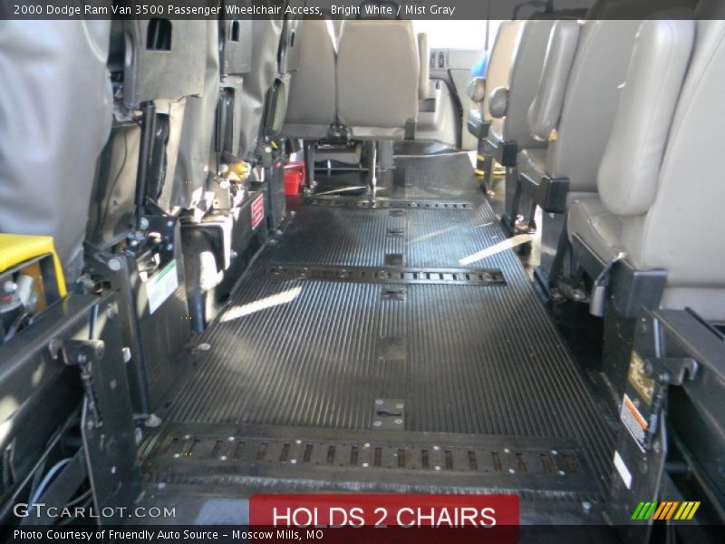 Bright White / Mist Gray 2000 Dodge Ram Van 3500 Passenger Wheelchair Access