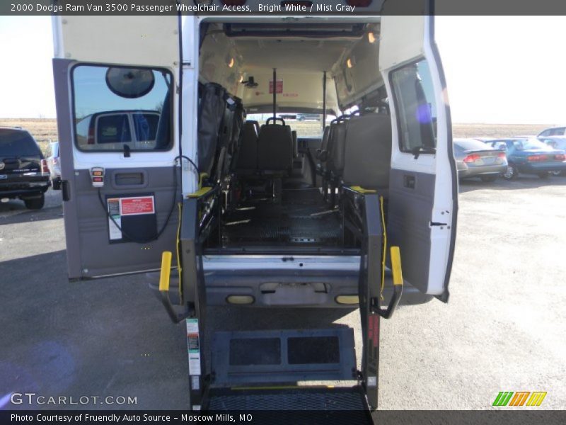 Bright White / Mist Gray 2000 Dodge Ram Van 3500 Passenger Wheelchair Access