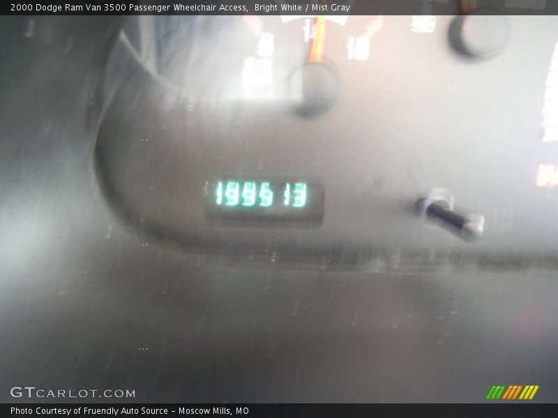 Bright White / Mist Gray 2000 Dodge Ram Van 3500 Passenger Wheelchair Access