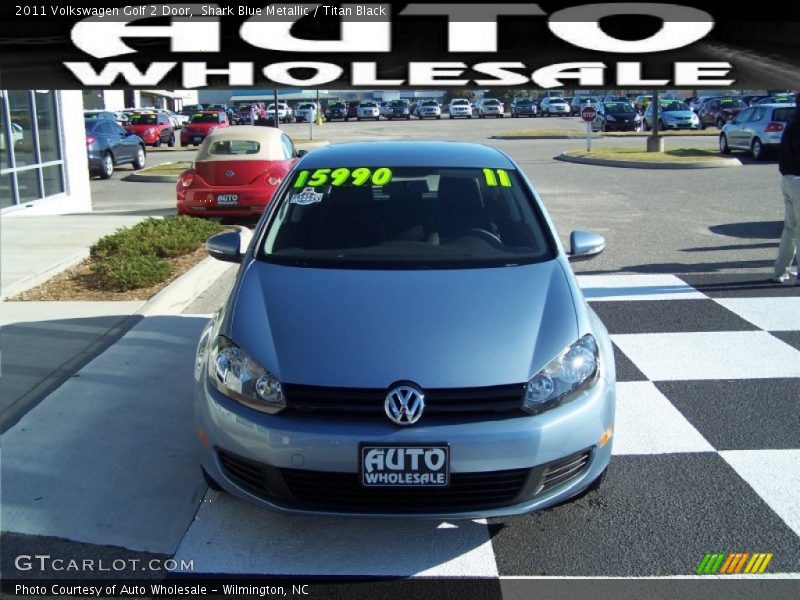 Shark Blue Metallic / Titan Black 2011 Volkswagen Golf 2 Door
