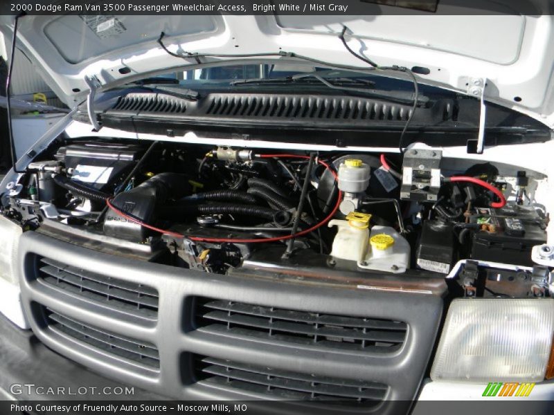 Bright White / Mist Gray 2000 Dodge Ram Van 3500 Passenger Wheelchair Access