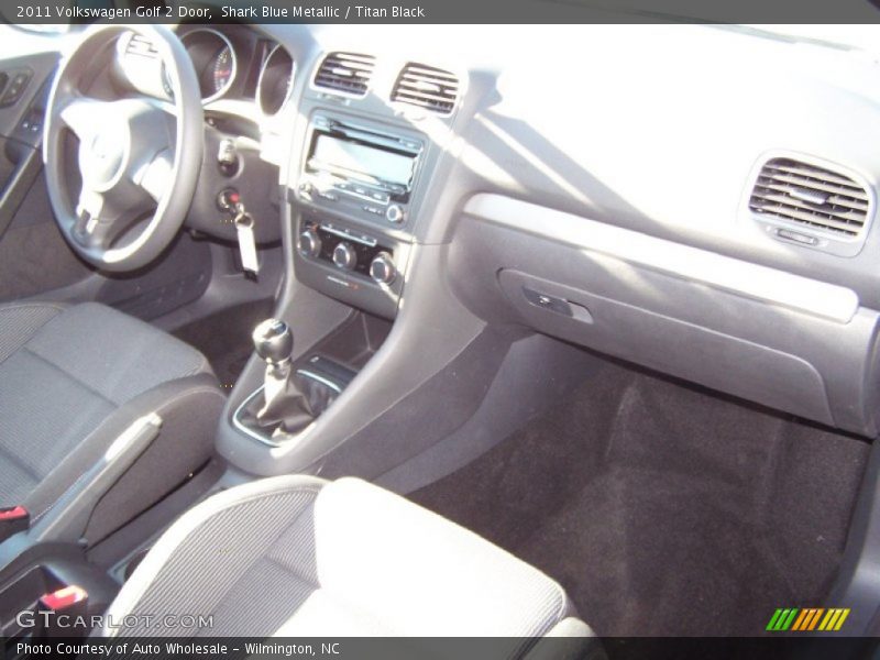 Shark Blue Metallic / Titan Black 2011 Volkswagen Golf 2 Door