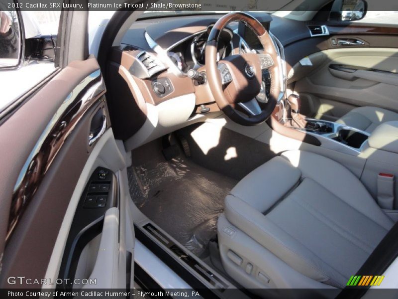 Platinum Ice Tricoat / Shale/Brownstone 2012 Cadillac SRX Luxury