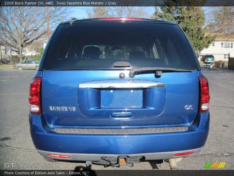 Deep Sapphire Blue Metallic / Gray 2006 Buick Rainier CXL AWD