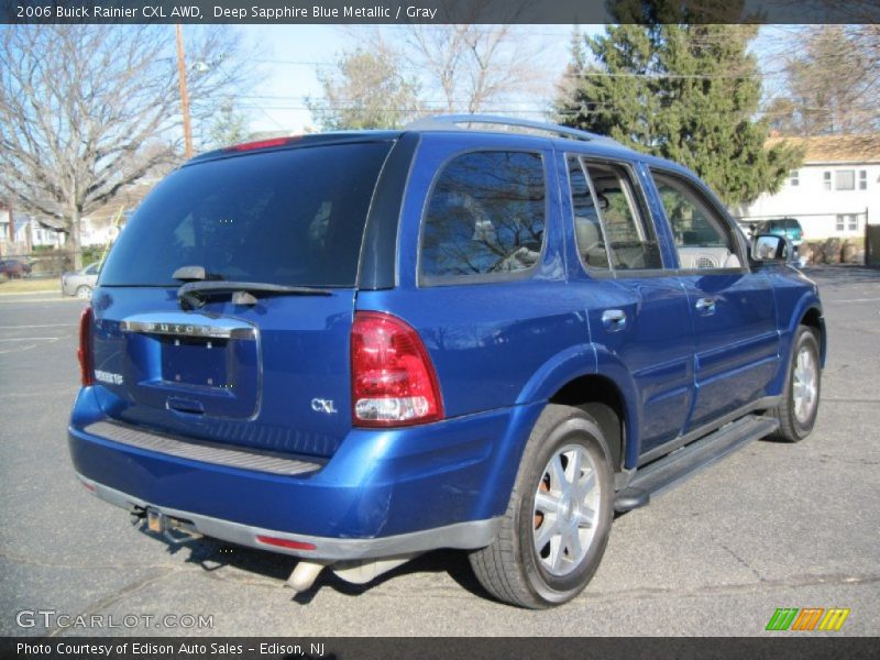 Deep Sapphire Blue Metallic / Gray 2006 Buick Rainier CXL AWD