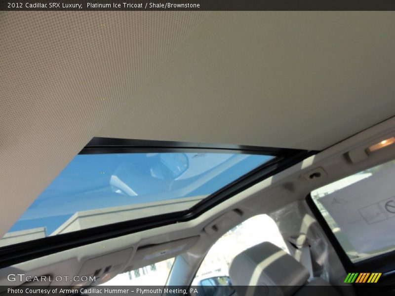 Platinum Ice Tricoat / Shale/Brownstone 2012 Cadillac SRX Luxury