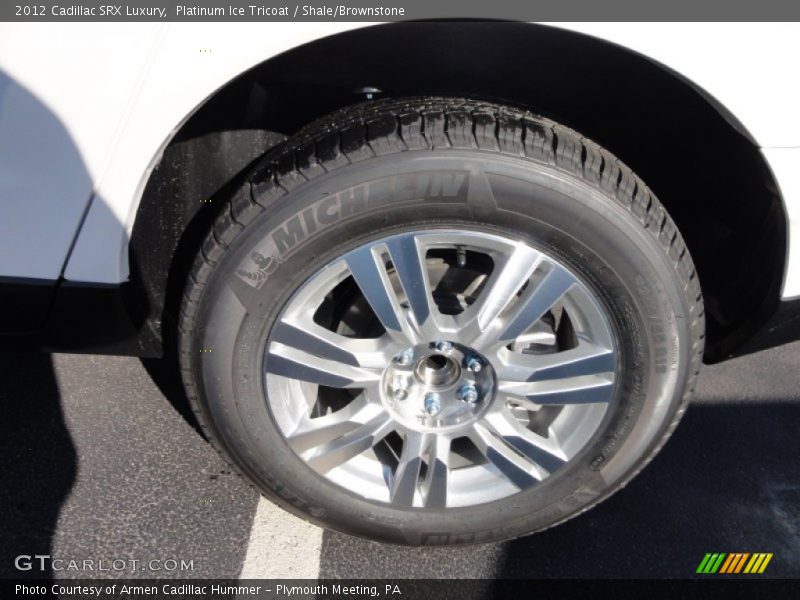 Platinum Ice Tricoat / Shale/Brownstone 2012 Cadillac SRX Luxury
