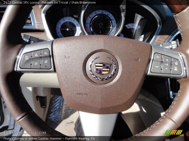 Platinum Ice Tricoat / Shale/Brownstone 2012 Cadillac SRX Luxury