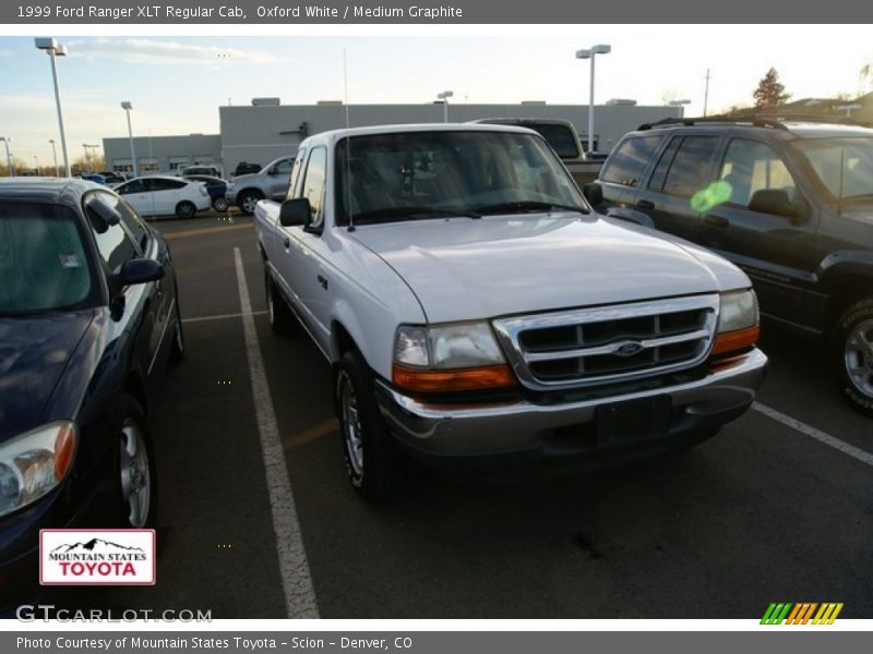 Oxford White / Medium Graphite 1999 Ford Ranger XLT Regular Cab