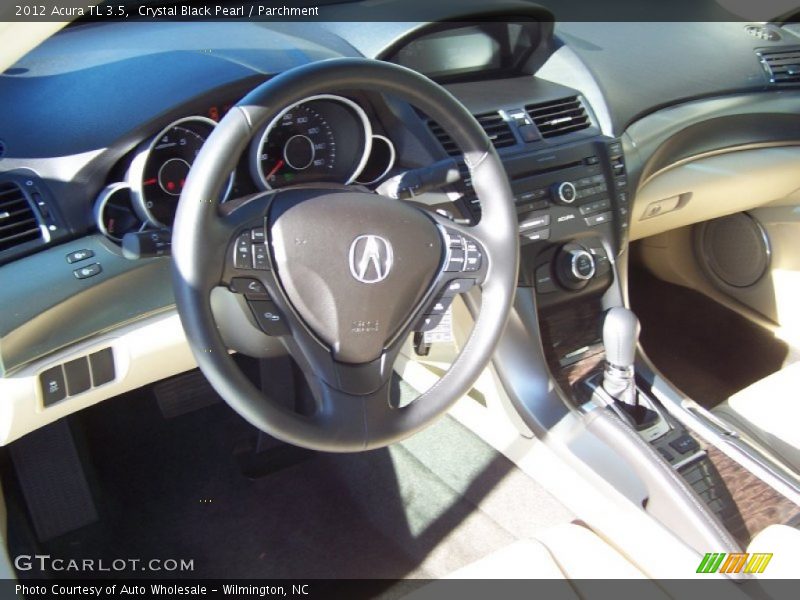 Crystal Black Pearl / Parchment 2012 Acura TL 3.5