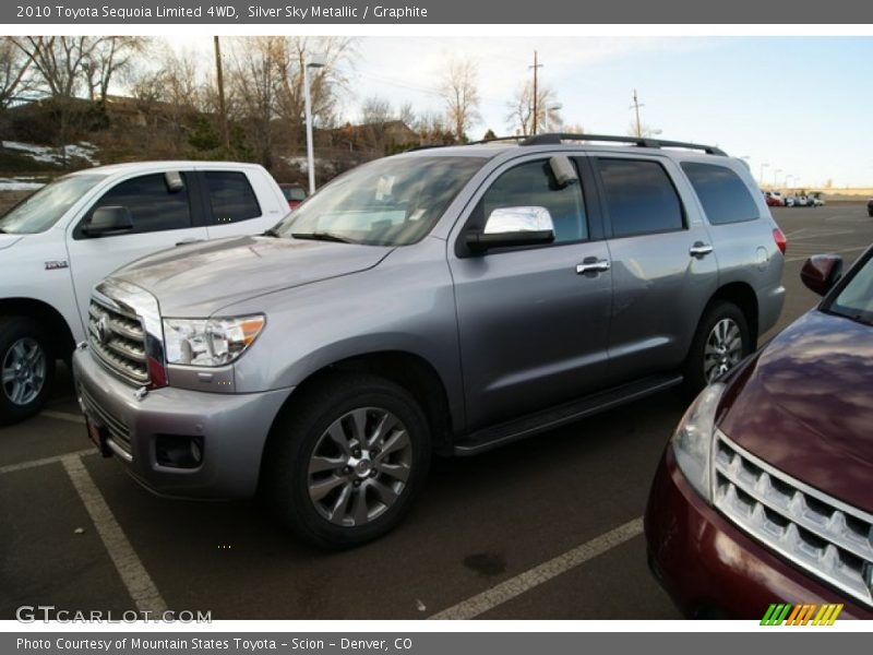 Silver Sky Metallic / Graphite 2010 Toyota Sequoia Limited 4WD