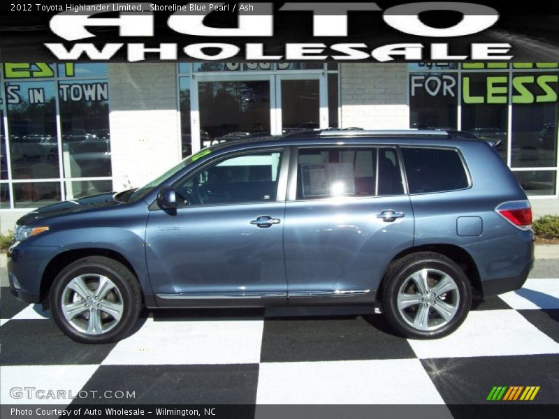 Shoreline Blue Pearl / Ash 2012 Toyota Highlander Limited