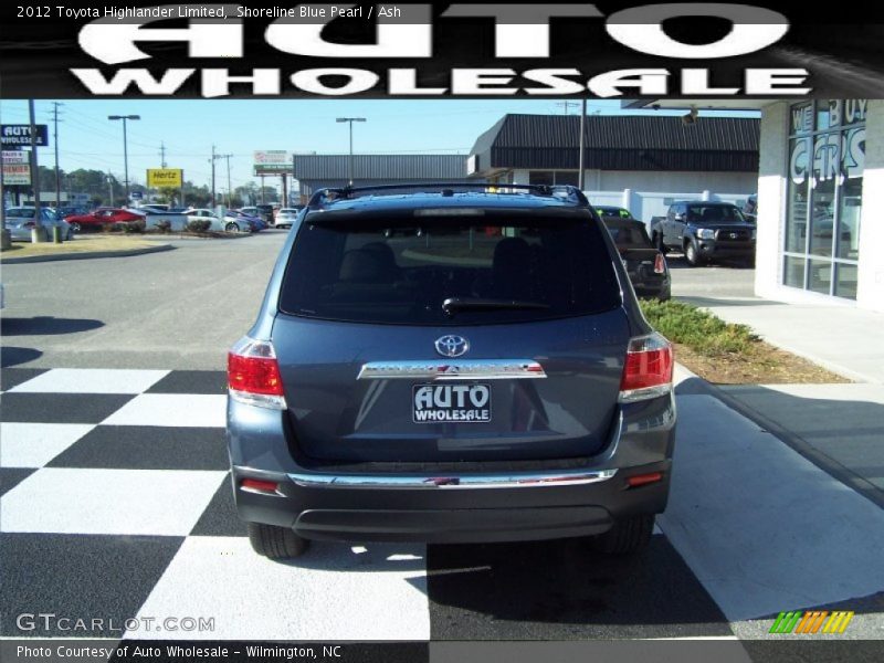 Shoreline Blue Pearl / Ash 2012 Toyota Highlander Limited
