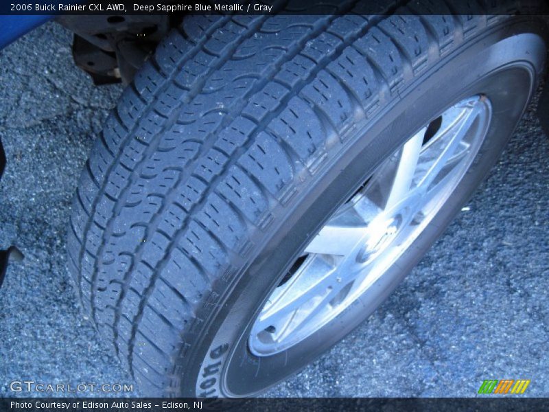 Deep Sapphire Blue Metallic / Gray 2006 Buick Rainier CXL AWD