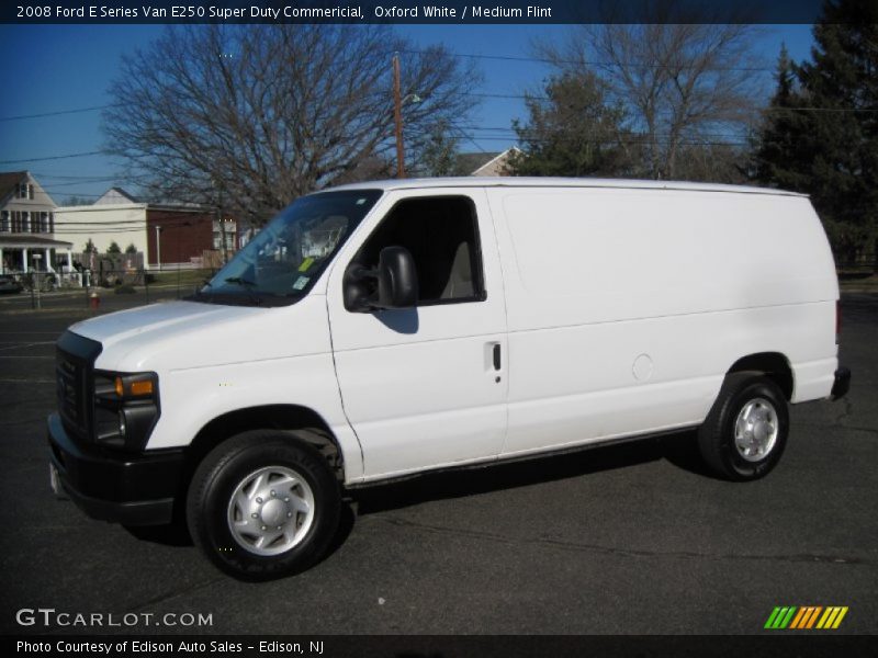 Oxford White / Medium Flint 2008 Ford E Series Van E250 Super Duty Commericial