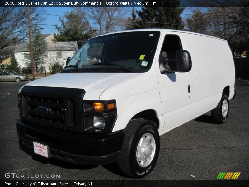 Oxford White / Medium Flint 2008 Ford E Series Van E250 Super Duty Commericial