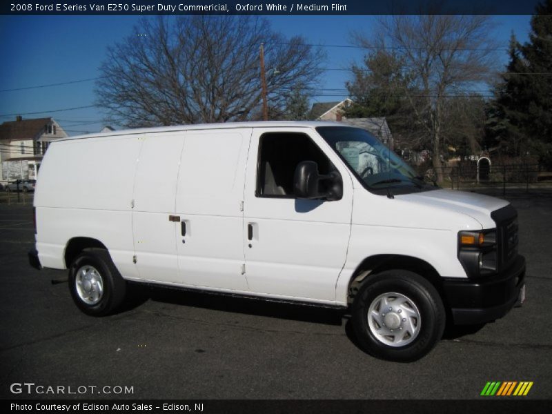 Oxford White / Medium Flint 2008 Ford E Series Van E250 Super Duty Commericial