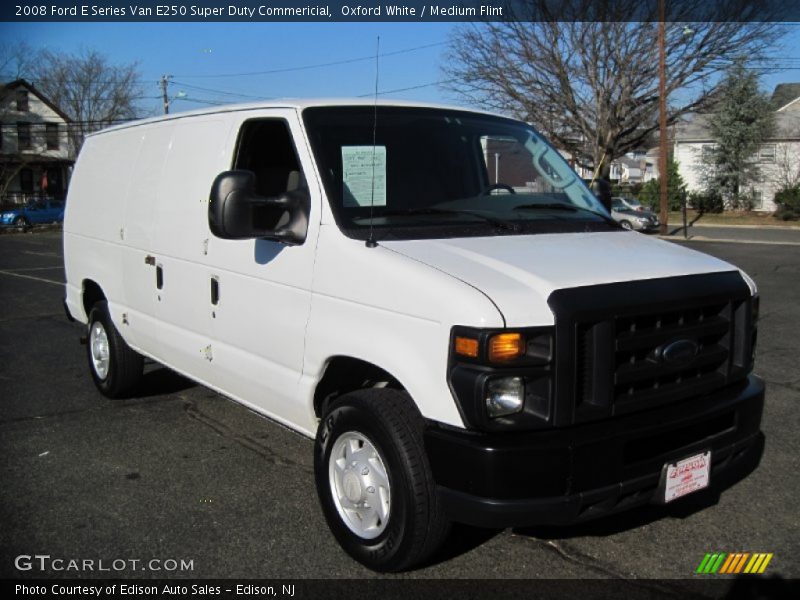 Oxford White / Medium Flint 2008 Ford E Series Van E250 Super Duty Commericial