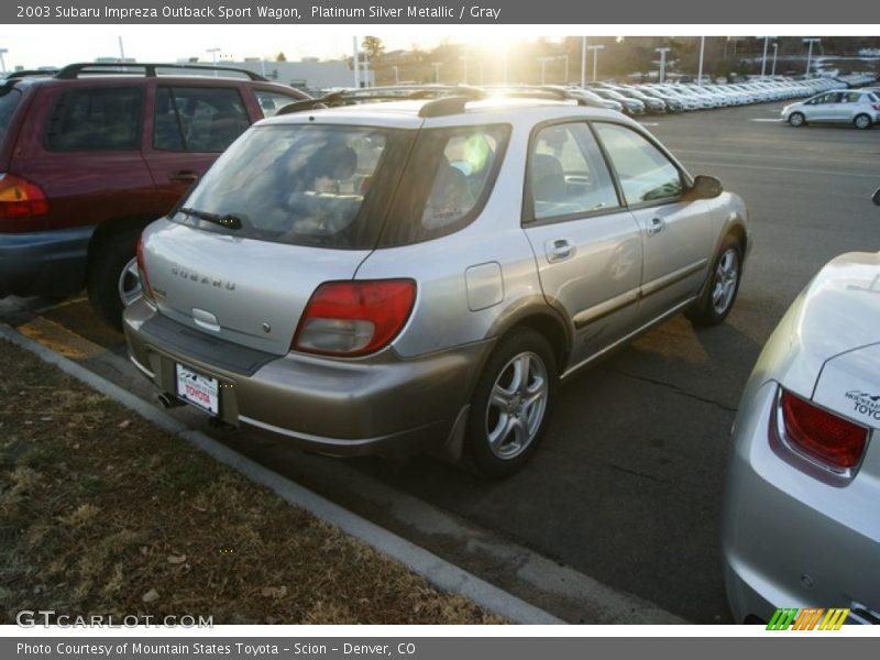 Platinum Silver Metallic / Gray 2003 Subaru Impreza Outback Sport Wagon