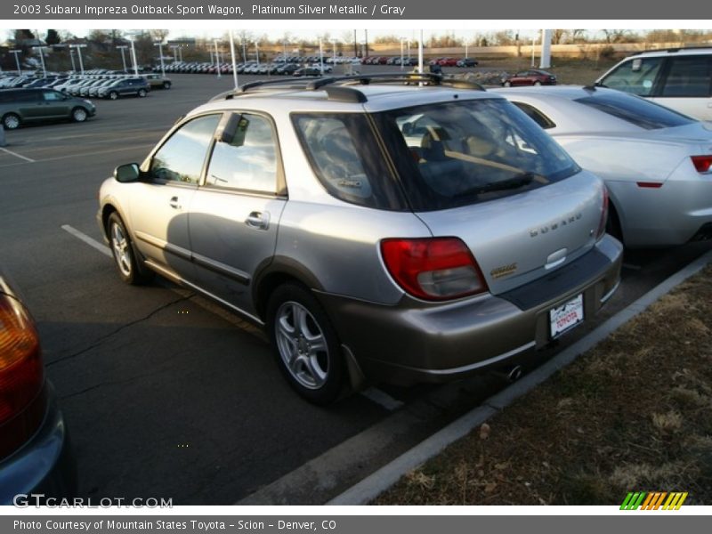 Platinum Silver Metallic / Gray 2003 Subaru Impreza Outback Sport Wagon