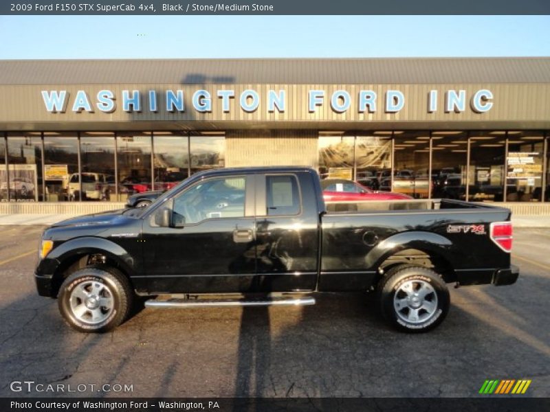 Black / Stone/Medium Stone 2009 Ford F150 STX SuperCab 4x4