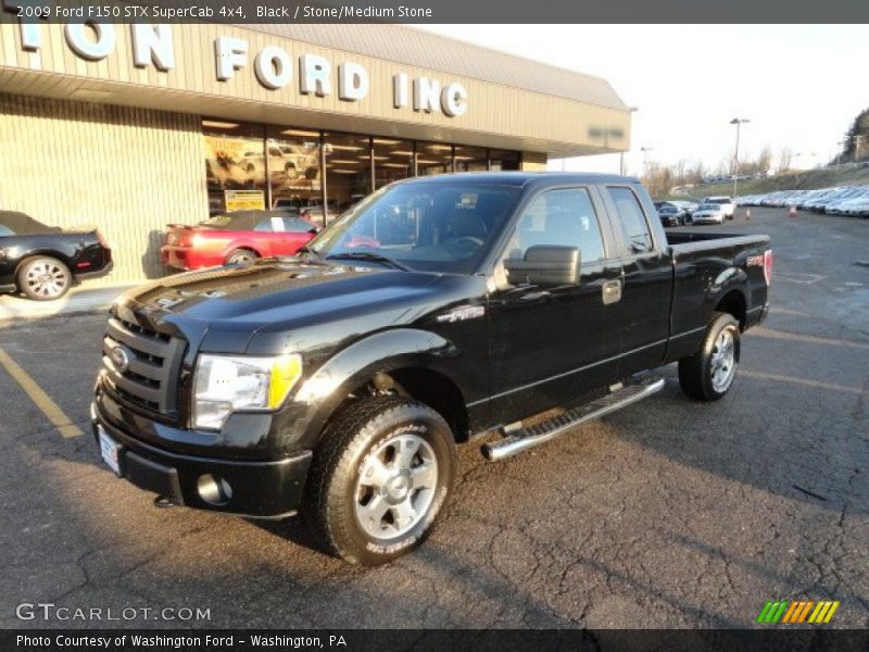 Black / Stone/Medium Stone 2009 Ford F150 STX SuperCab 4x4