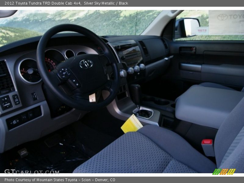 Silver Sky Metallic / Black 2012 Toyota Tundra TRD Double Cab 4x4