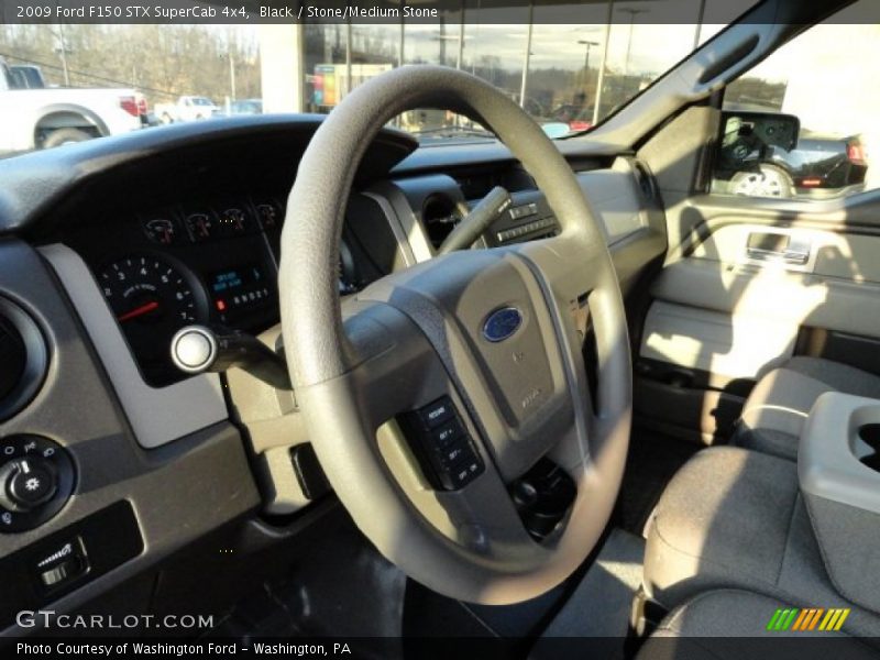Black / Stone/Medium Stone 2009 Ford F150 STX SuperCab 4x4