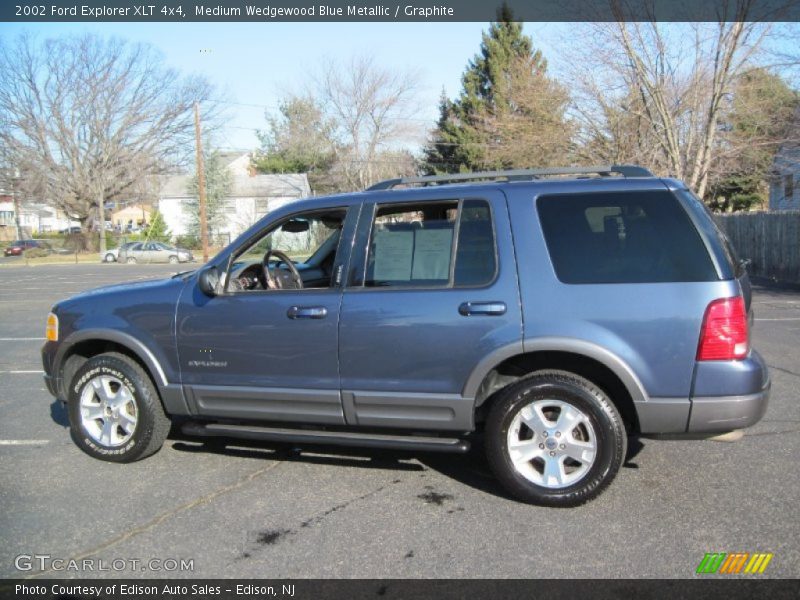 Medium Wedgewood Blue Metallic / Graphite 2002 Ford Explorer XLT 4x4