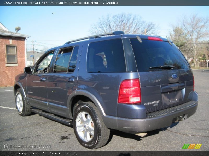Medium Wedgewood Blue Metallic / Graphite 2002 Ford Explorer XLT 4x4