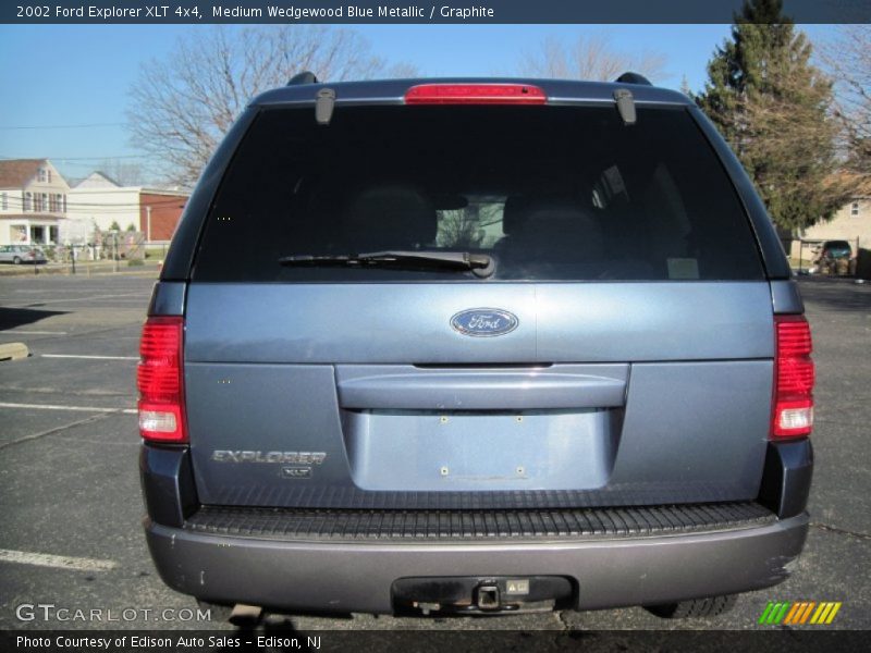 Medium Wedgewood Blue Metallic / Graphite 2002 Ford Explorer XLT 4x4