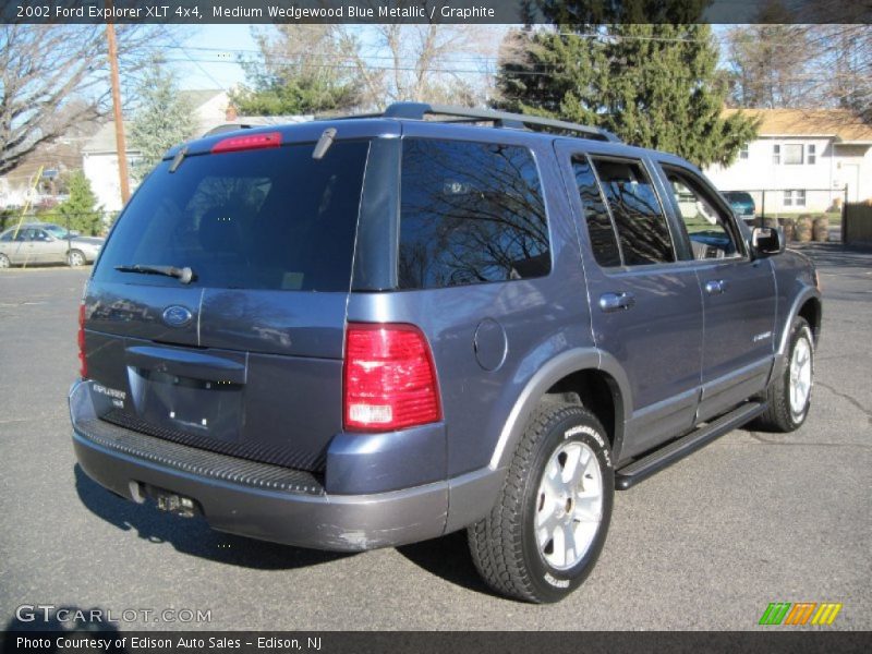 Medium Wedgewood Blue Metallic / Graphite 2002 Ford Explorer XLT 4x4