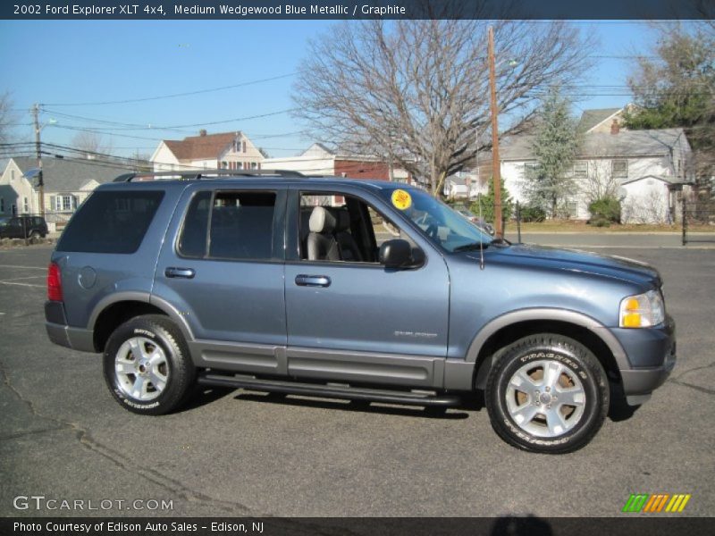 Medium Wedgewood Blue Metallic / Graphite 2002 Ford Explorer XLT 4x4