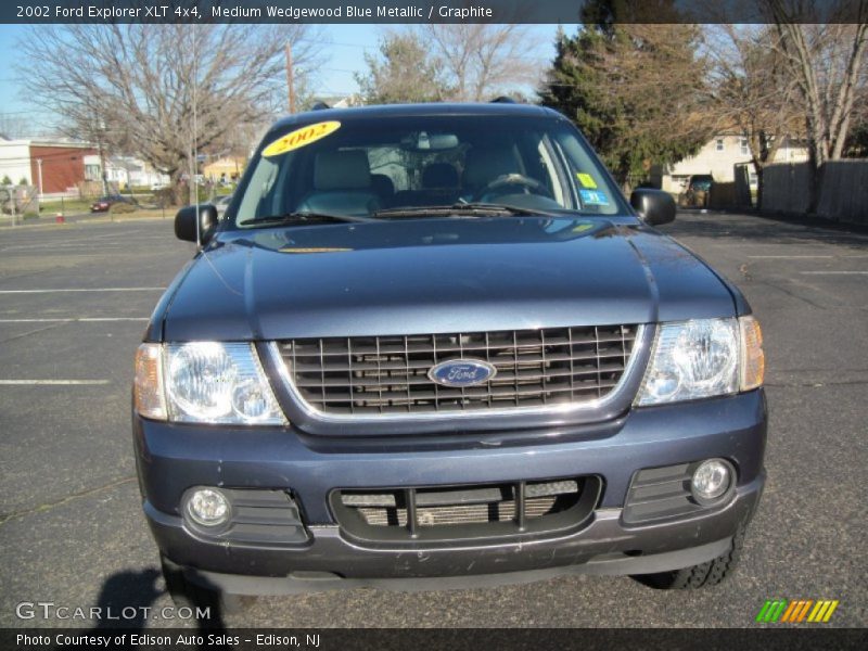 Medium Wedgewood Blue Metallic / Graphite 2002 Ford Explorer XLT 4x4