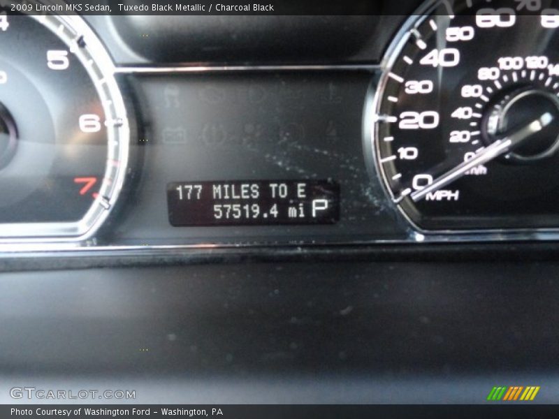 Tuxedo Black Metallic / Charcoal Black 2009 Lincoln MKS Sedan