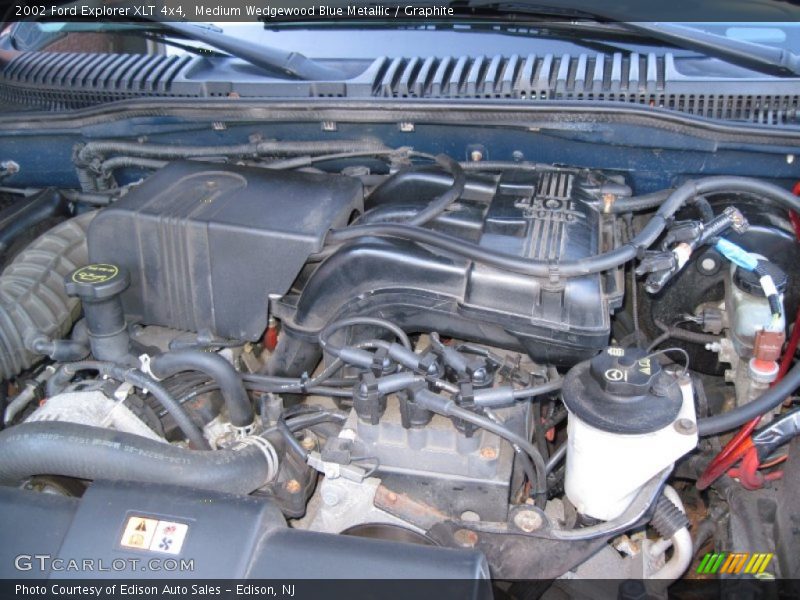 Medium Wedgewood Blue Metallic / Graphite 2002 Ford Explorer XLT 4x4