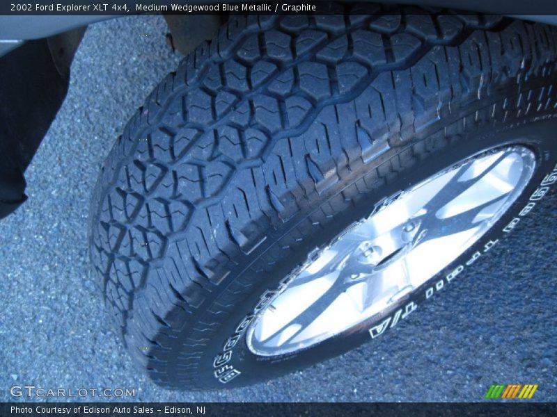 Medium Wedgewood Blue Metallic / Graphite 2002 Ford Explorer XLT 4x4