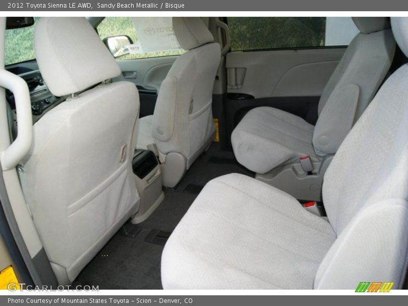  2012 Sienna LE AWD Bisque Interior