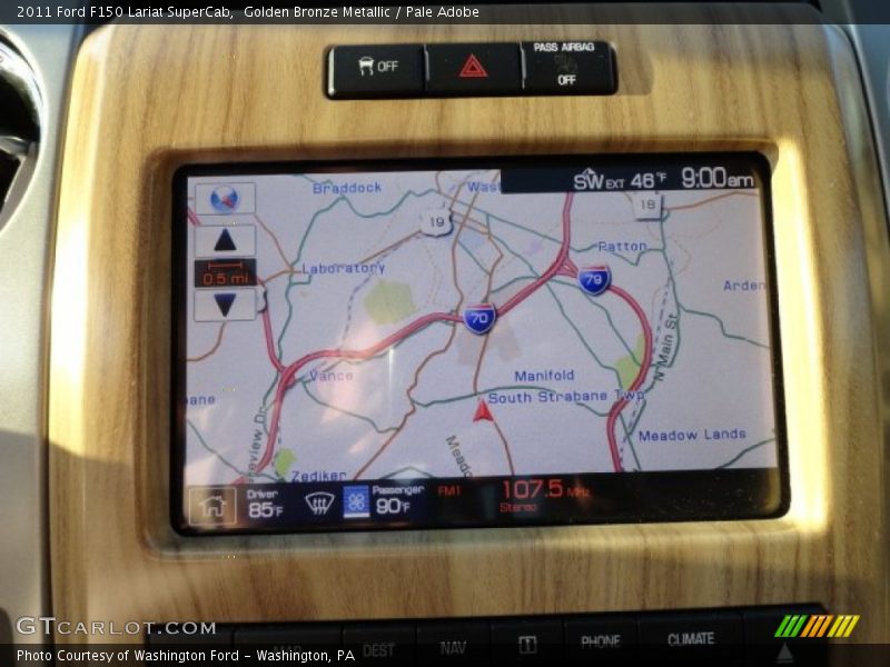 Navigation of 2011 F150 Lariat SuperCab