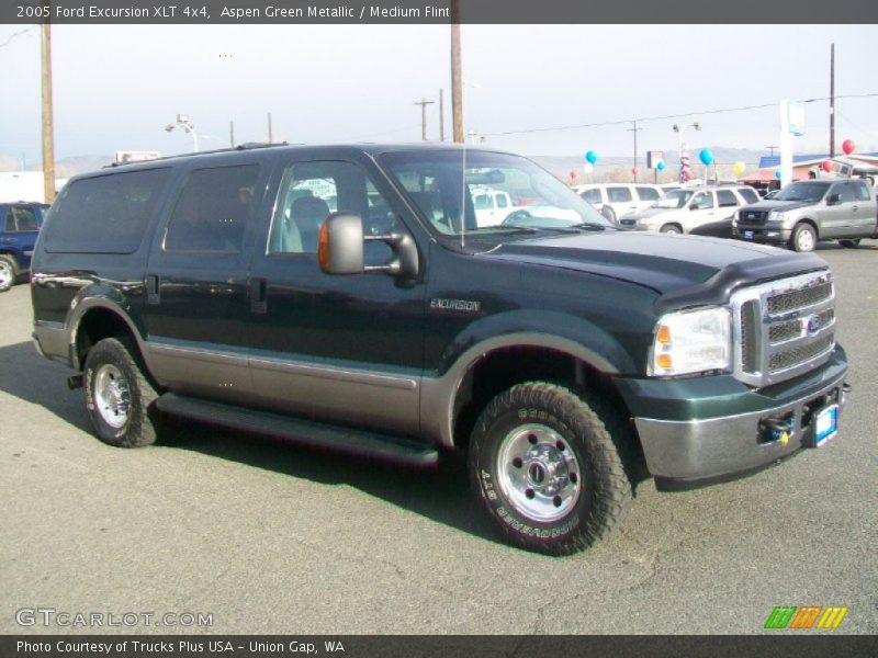 Aspen Green Metallic / Medium Flint 2005 Ford Excursion XLT 4x4