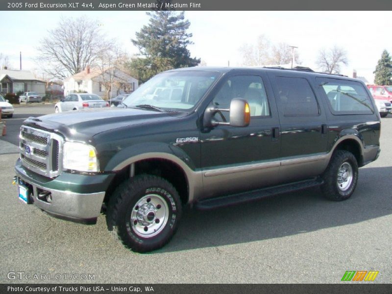 Aspen Green Metallic / Medium Flint 2005 Ford Excursion XLT 4x4