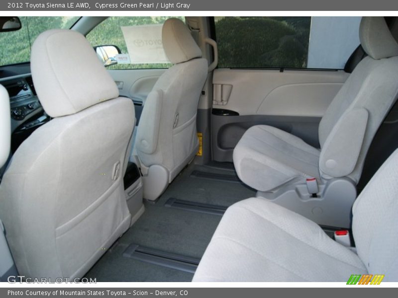 Cypress Green Pearl / Light Gray 2012 Toyota Sienna LE AWD