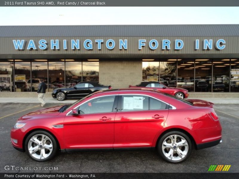 Red Candy / Charcoal Black 2011 Ford Taurus SHO AWD